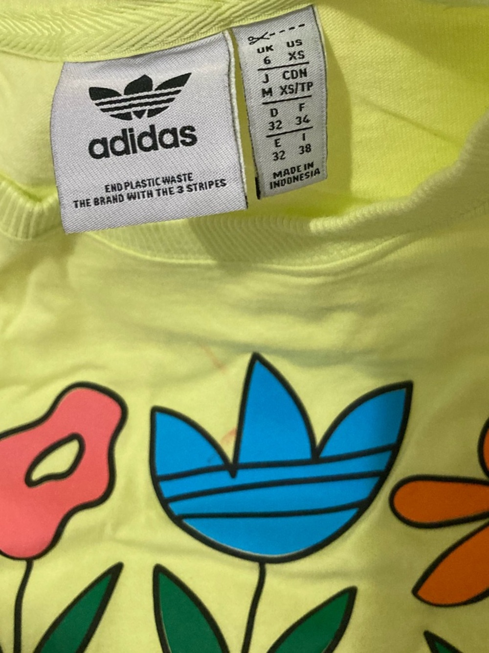 ADIDAS🌷Neon Floral Longsleeve Tee - Picture 16 of 16